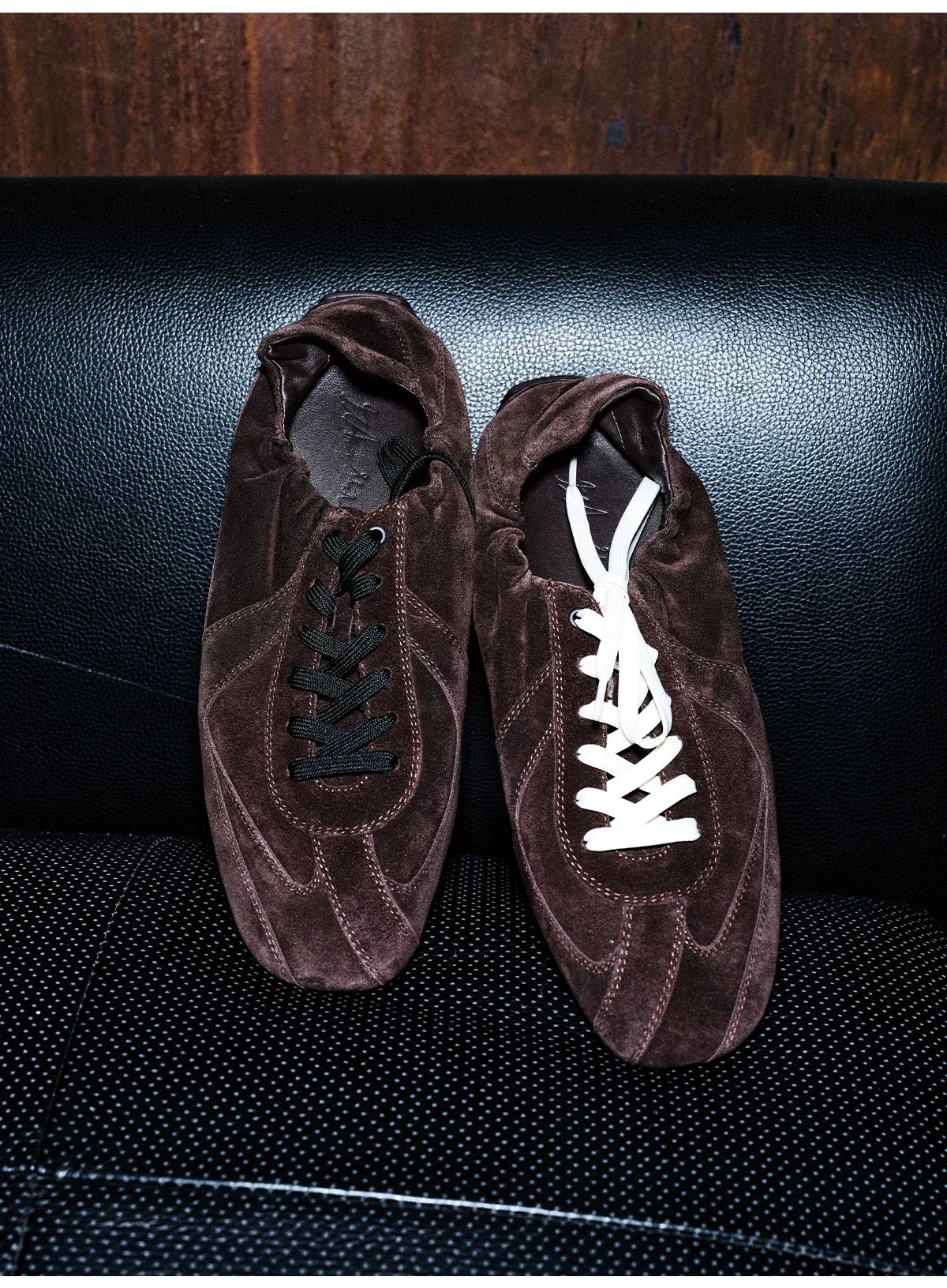 Suede Minimalist Lace-Up Sneakers - Skipkicks