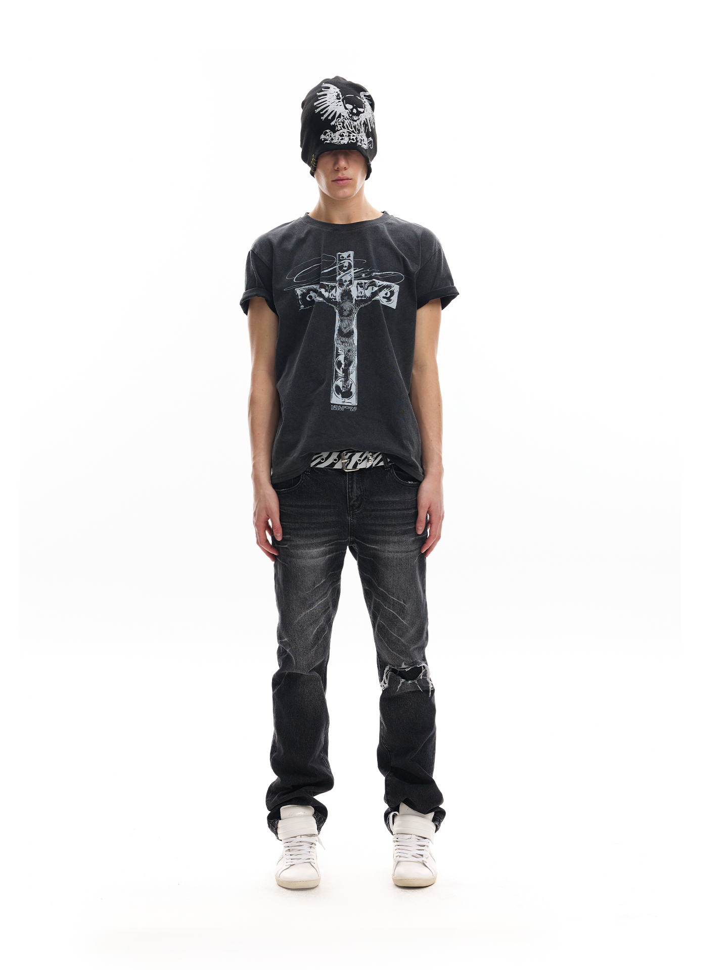 Skull Speakers Cross Graphic Tee