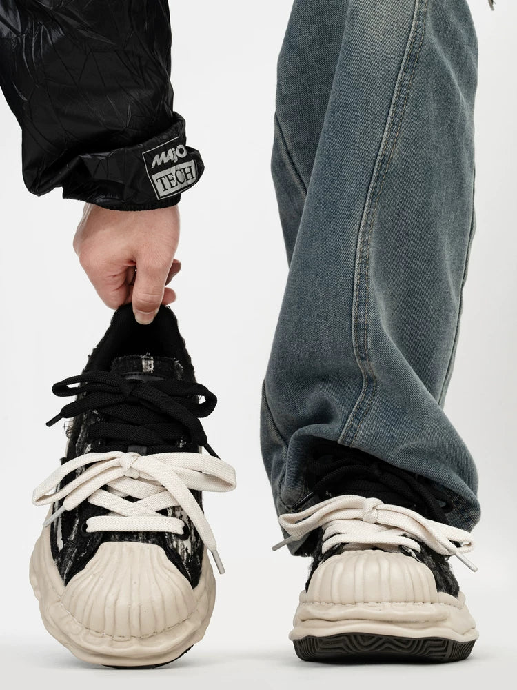 Ashen Rift Double-Lace Sneakers - Skipkicks