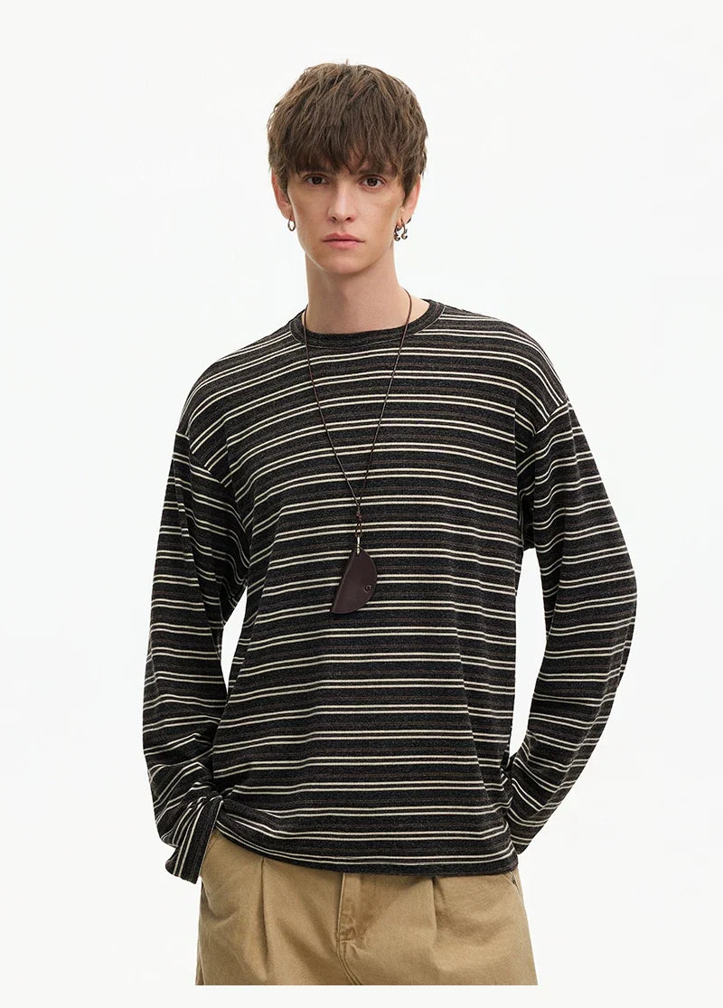 Strata Stripe Long‑Sleeve Tee