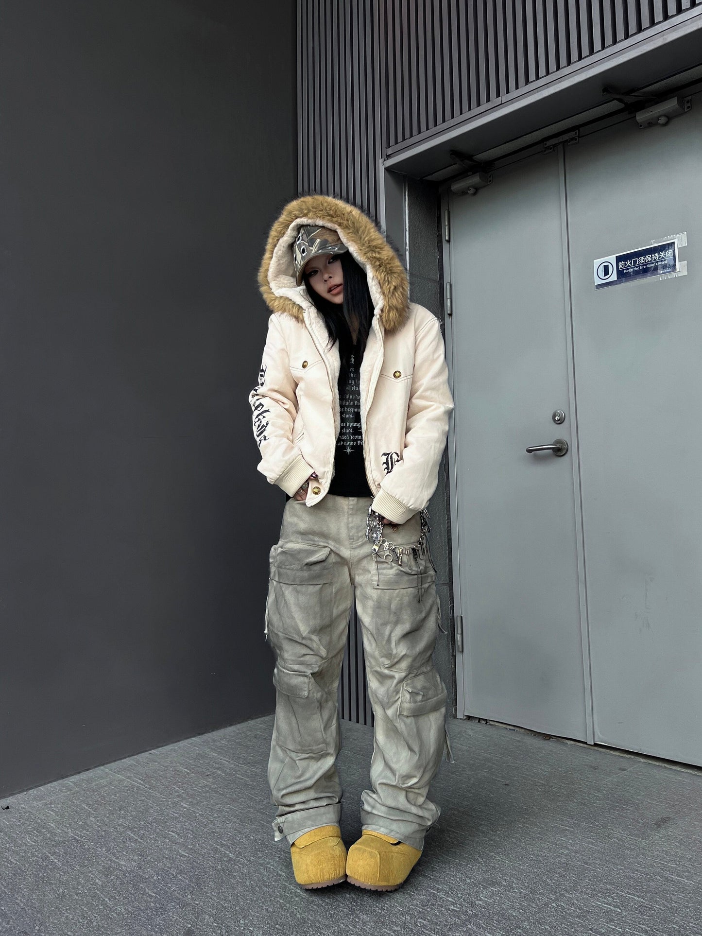 Men's Washed Multi-Pocket Wide-Leg Cargo Pants for Effortless Style