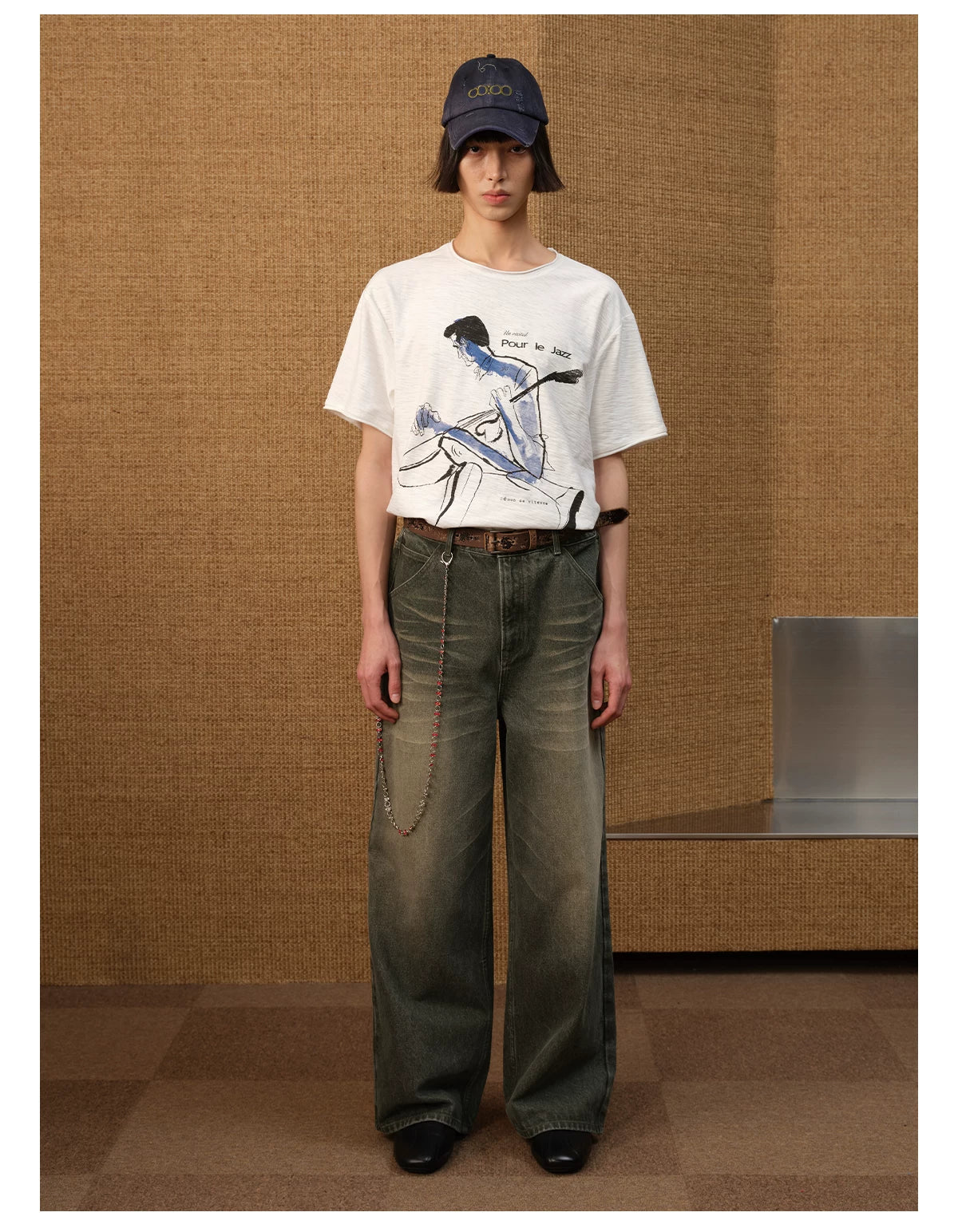 Jazz-Inspired Sketch Graphic Tee