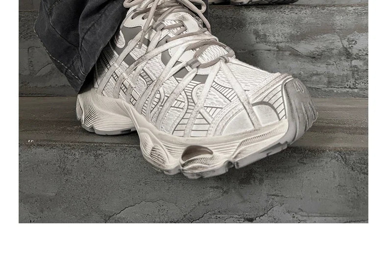 Graphic Platform Chunky Sneakers - Skipkicks