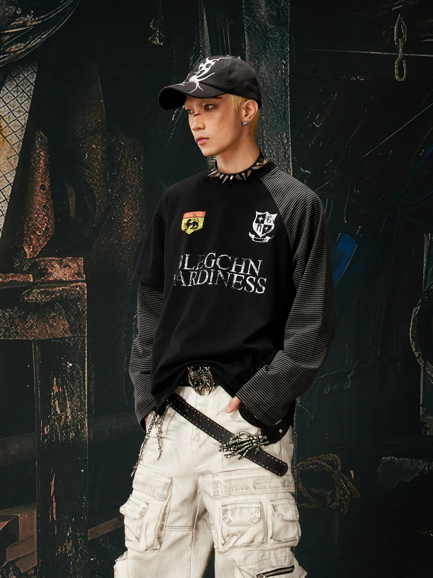 Ironcrest Varsity Striped Sleeve Longsleeve