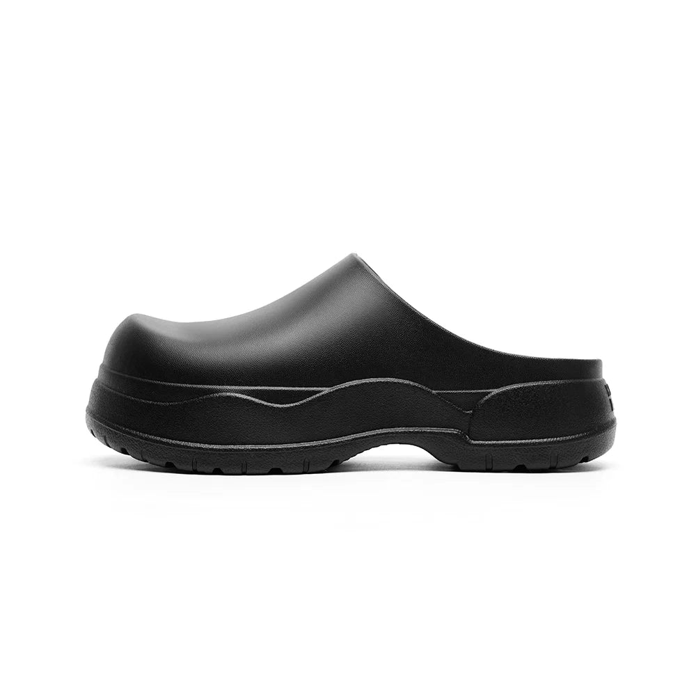 Black and White Slip-On Clogs - Skipkicks