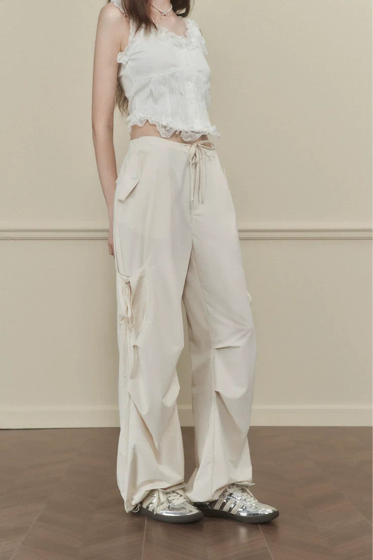 Side-Tie Cargo Pants