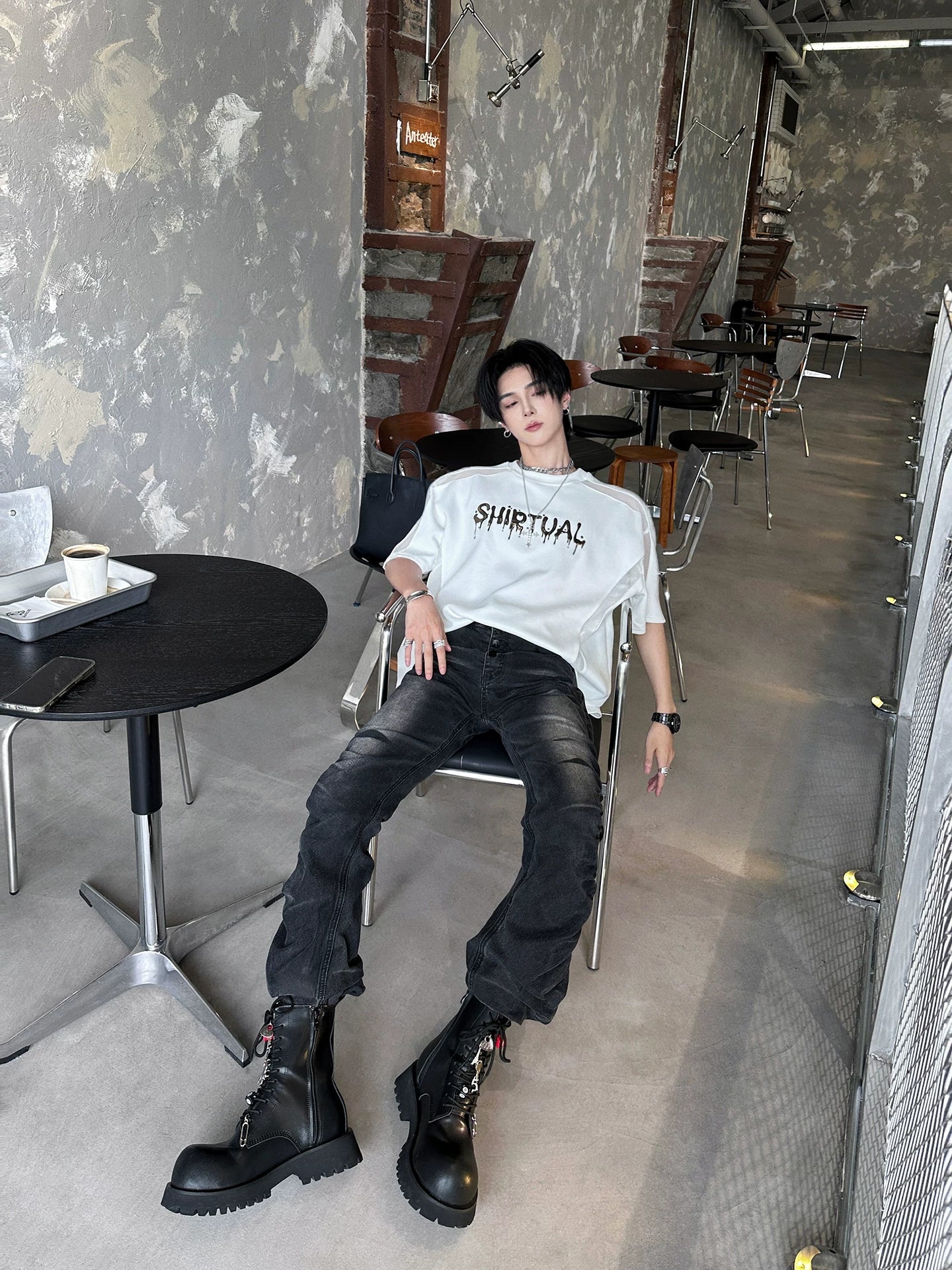 Chrome Spirit Mesh Ritual Tee