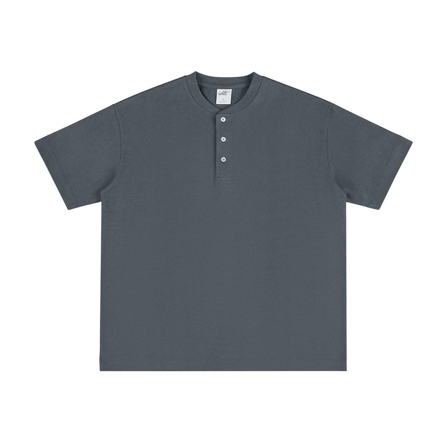 Core Crest Short-Sleeve Henley Tee