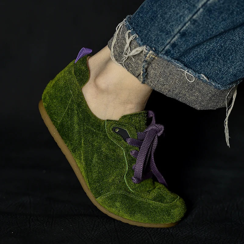 Moss Velvet Fusion Sneaker - Skipkicks