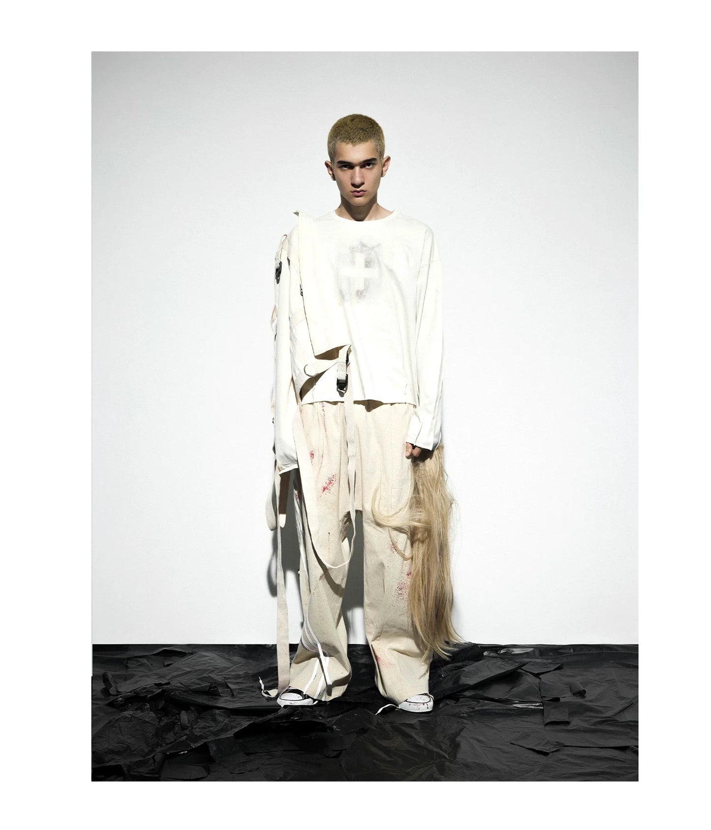 Cross Redemption Pinched Pleat Long Sleeve Tee