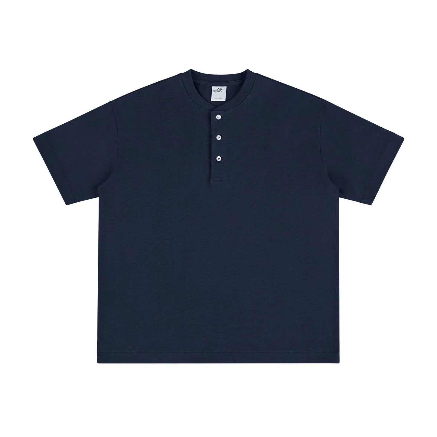 Core Crest Short-Sleeve Henley Tee