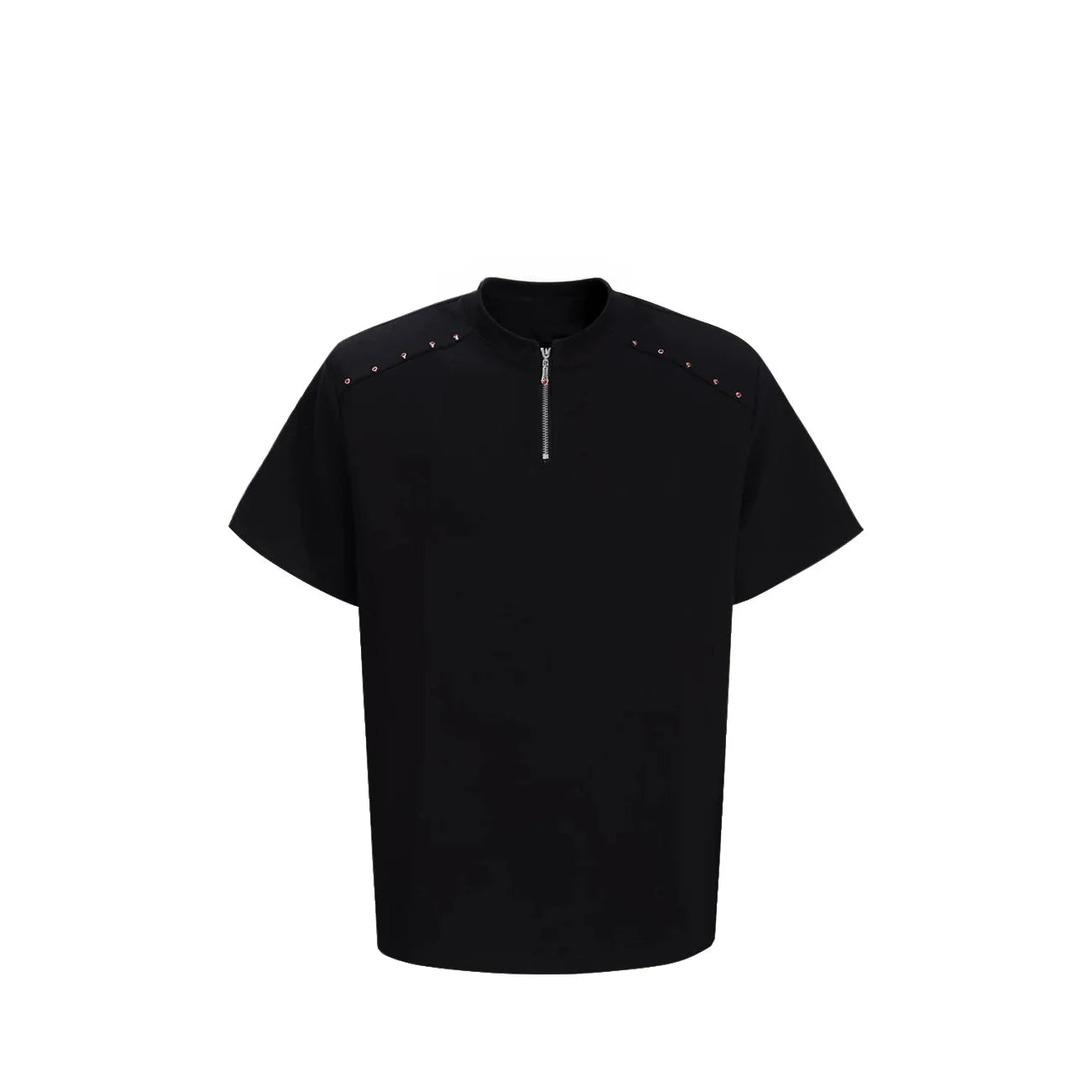 Halo Seam Studded Half-Zip Tee