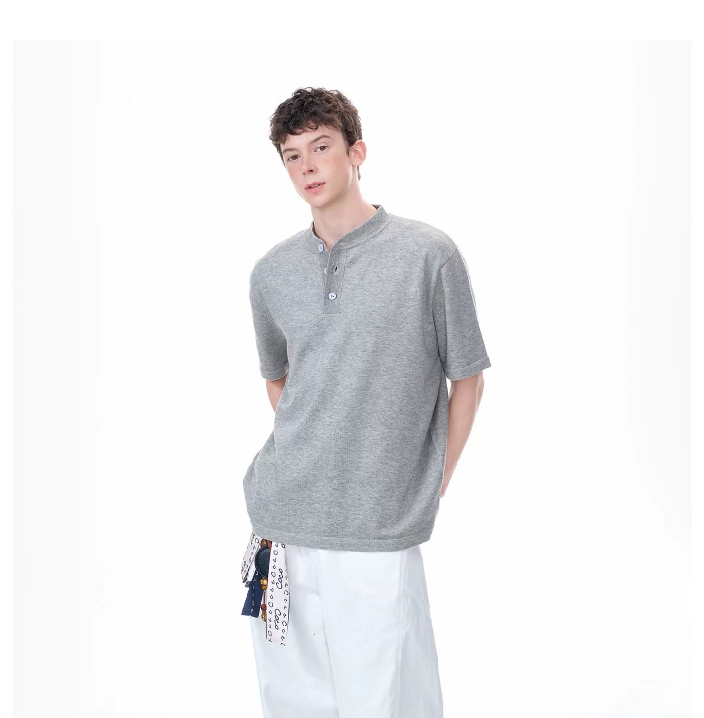Cloudline Short-Sleeve Henley Tee
