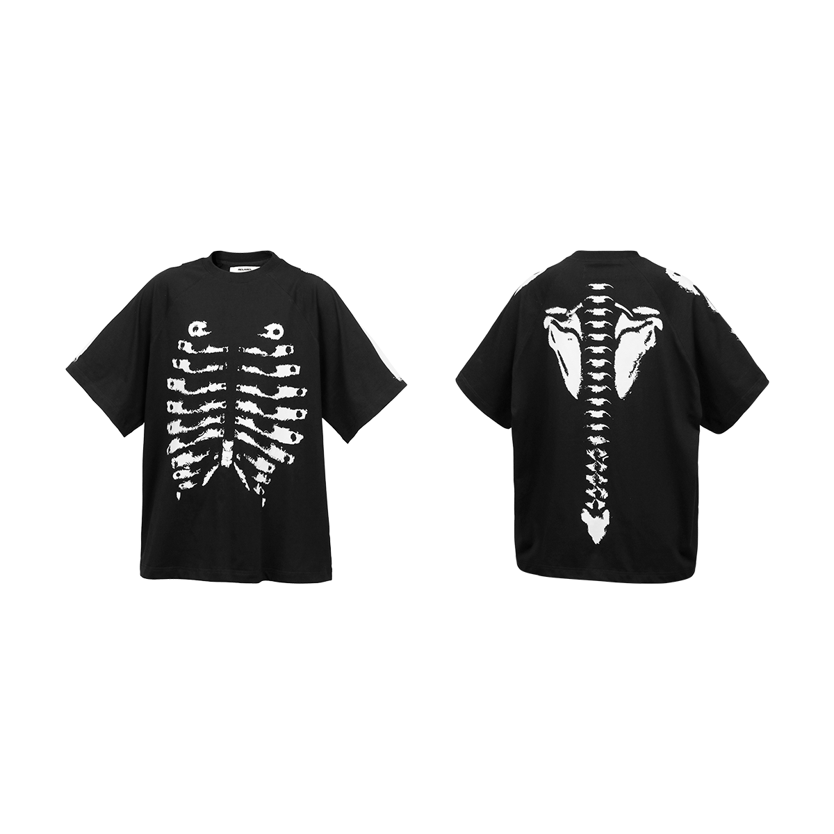Skeleton Graphic Oversized Raglan T-Shirt