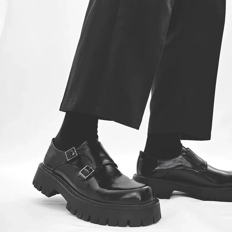 Obsidian Forge Double Monk Loafers - Skipkicks