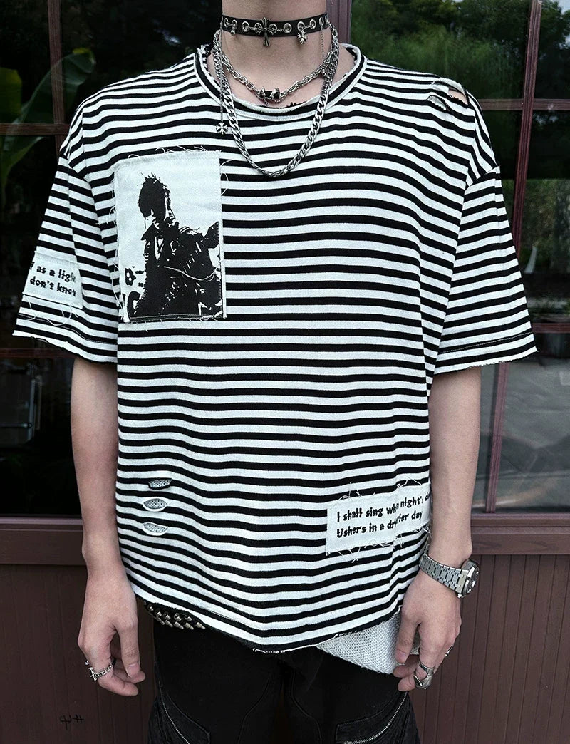 Razor Hymn Striped Relic Tee