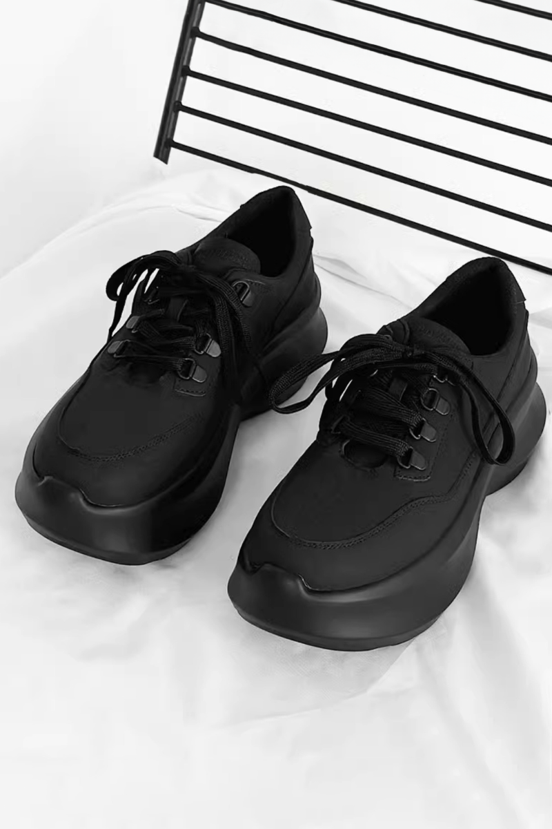 Platform Lace-Up Sneakers - Skipkicks