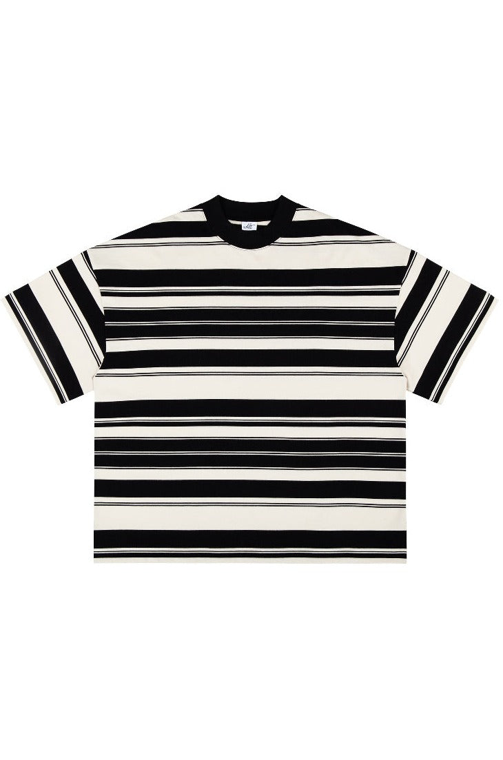 320G Heavyweight Striped Oversized Tee
