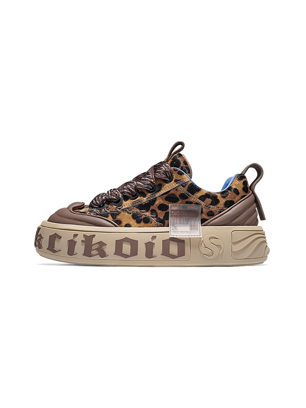 Leopard Animal-World Chunky Skate Sneakers - Skipkicks