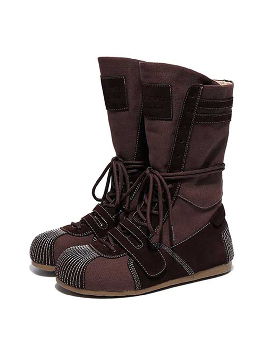Black Knockout Pro Hybrid Velcro Boxing Trainer Boots - Skipkicks