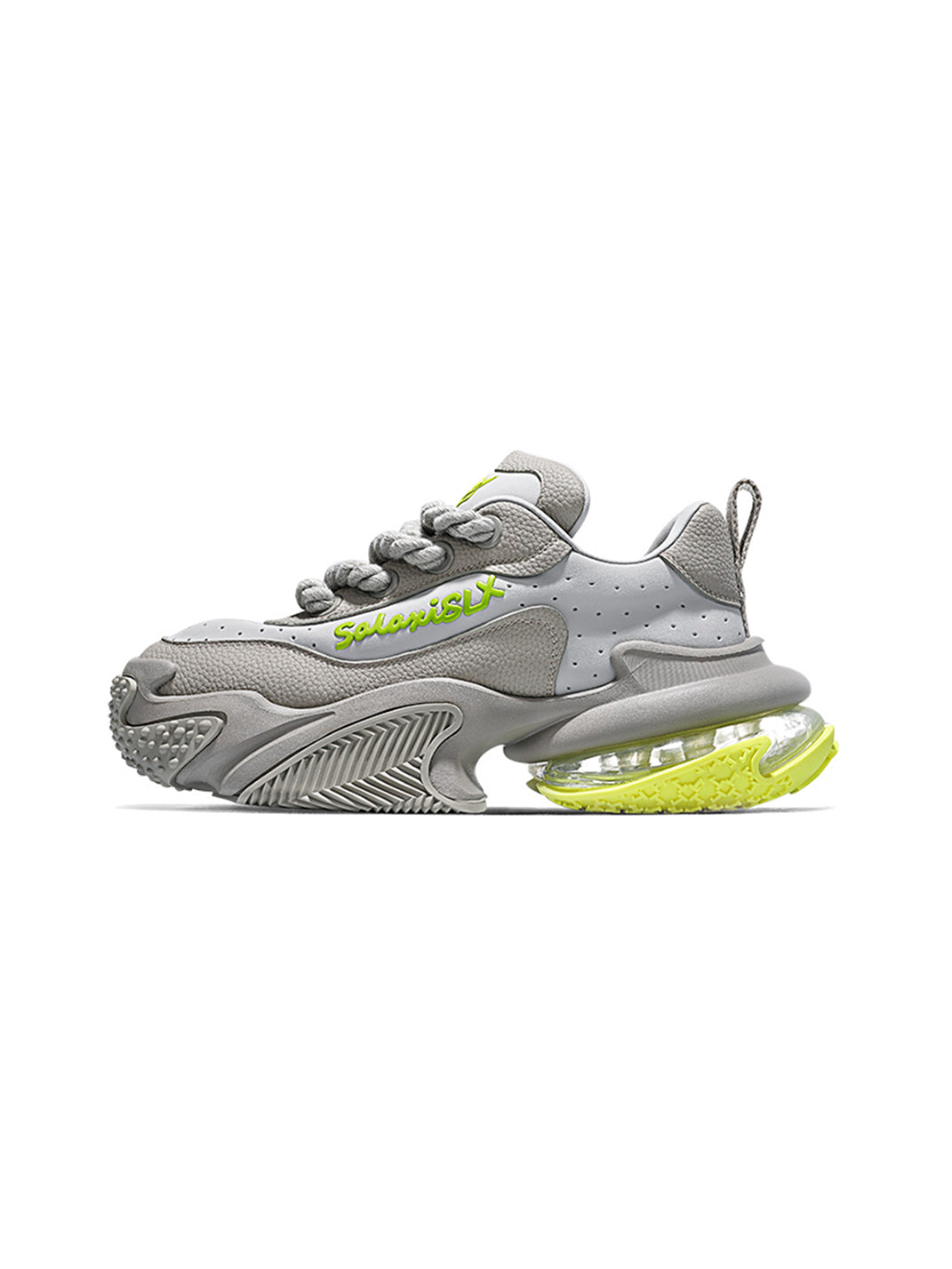 White Vortex Logo Platform Sneakers - Skipkicks