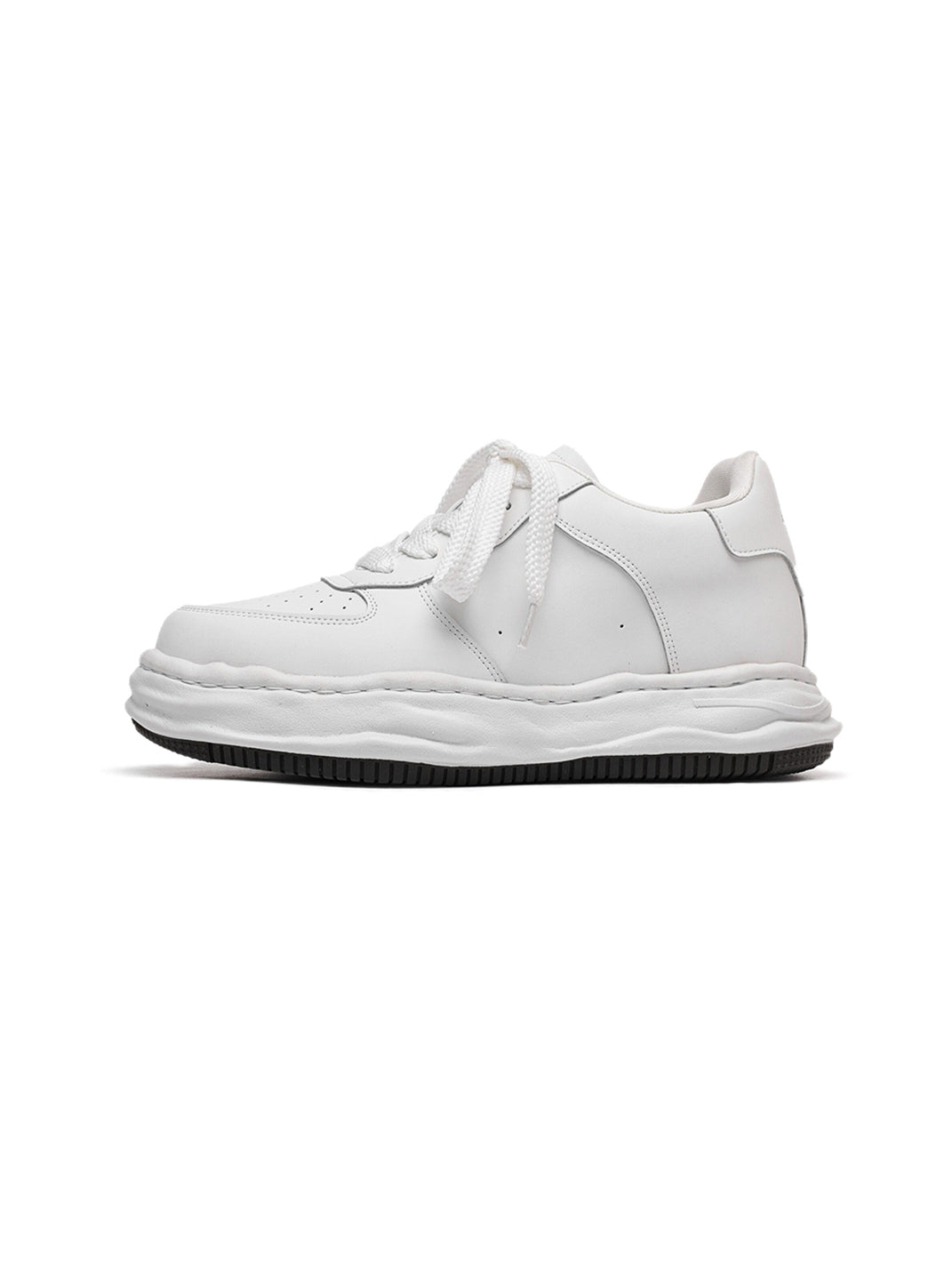 Paneled Wavy Platform Sneakers