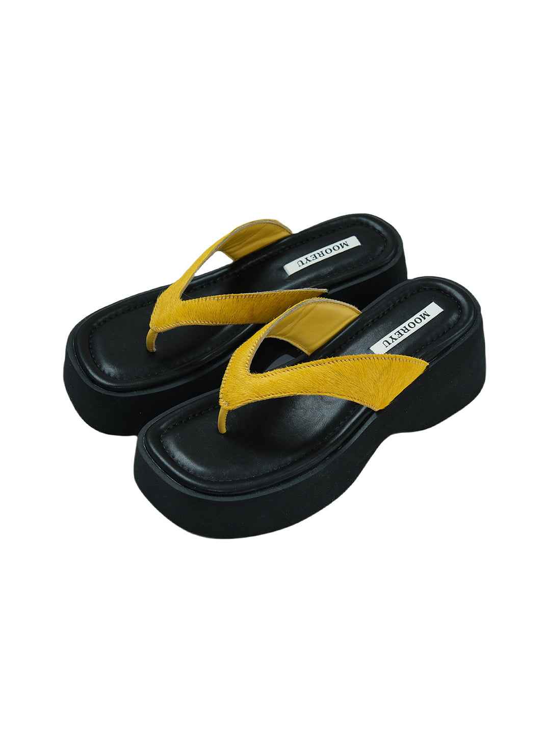 Mooreyu Color-Pop Platform Flip-Flops