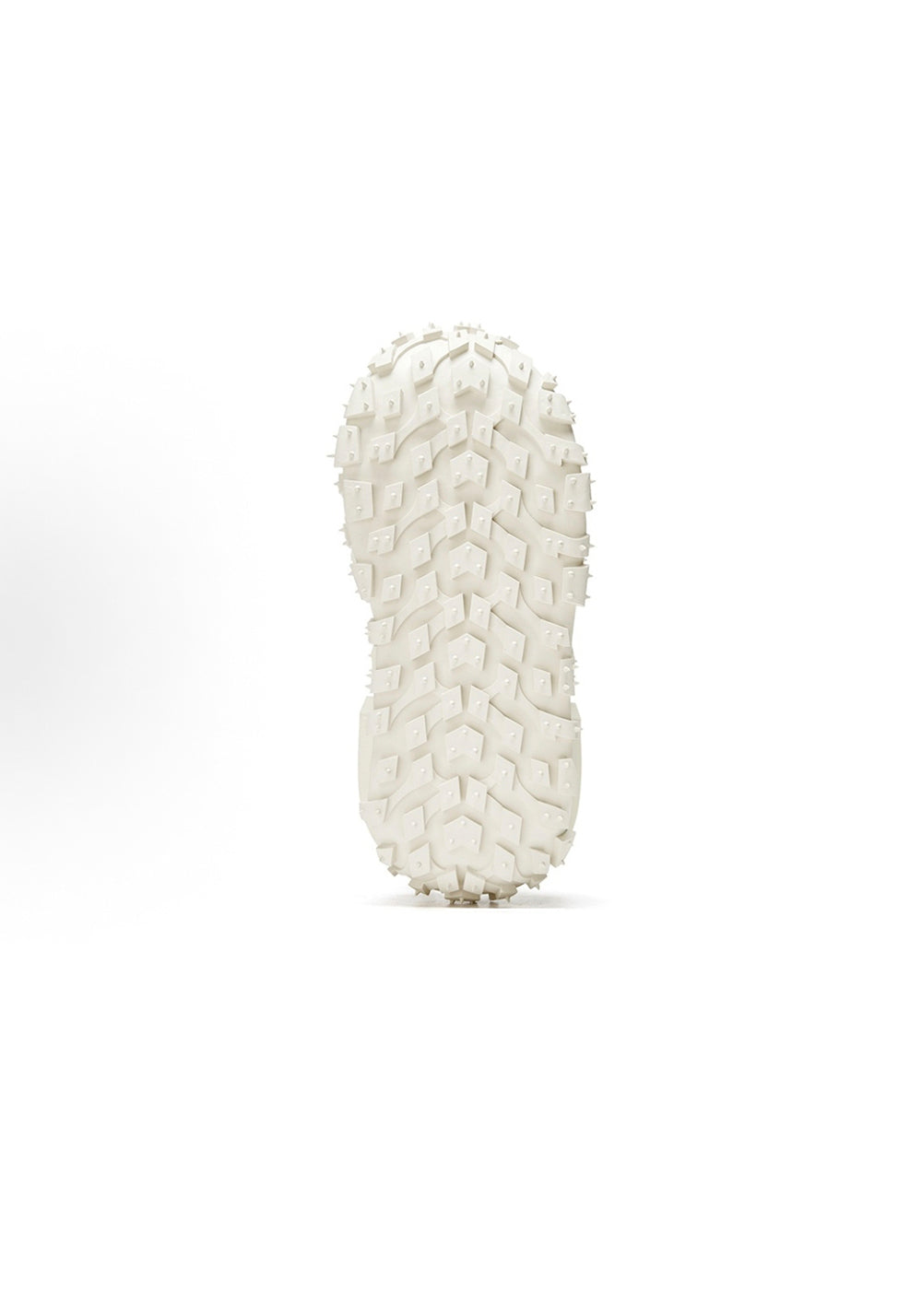 White Hollow Leather Chunky Sneakers - Skipkicks