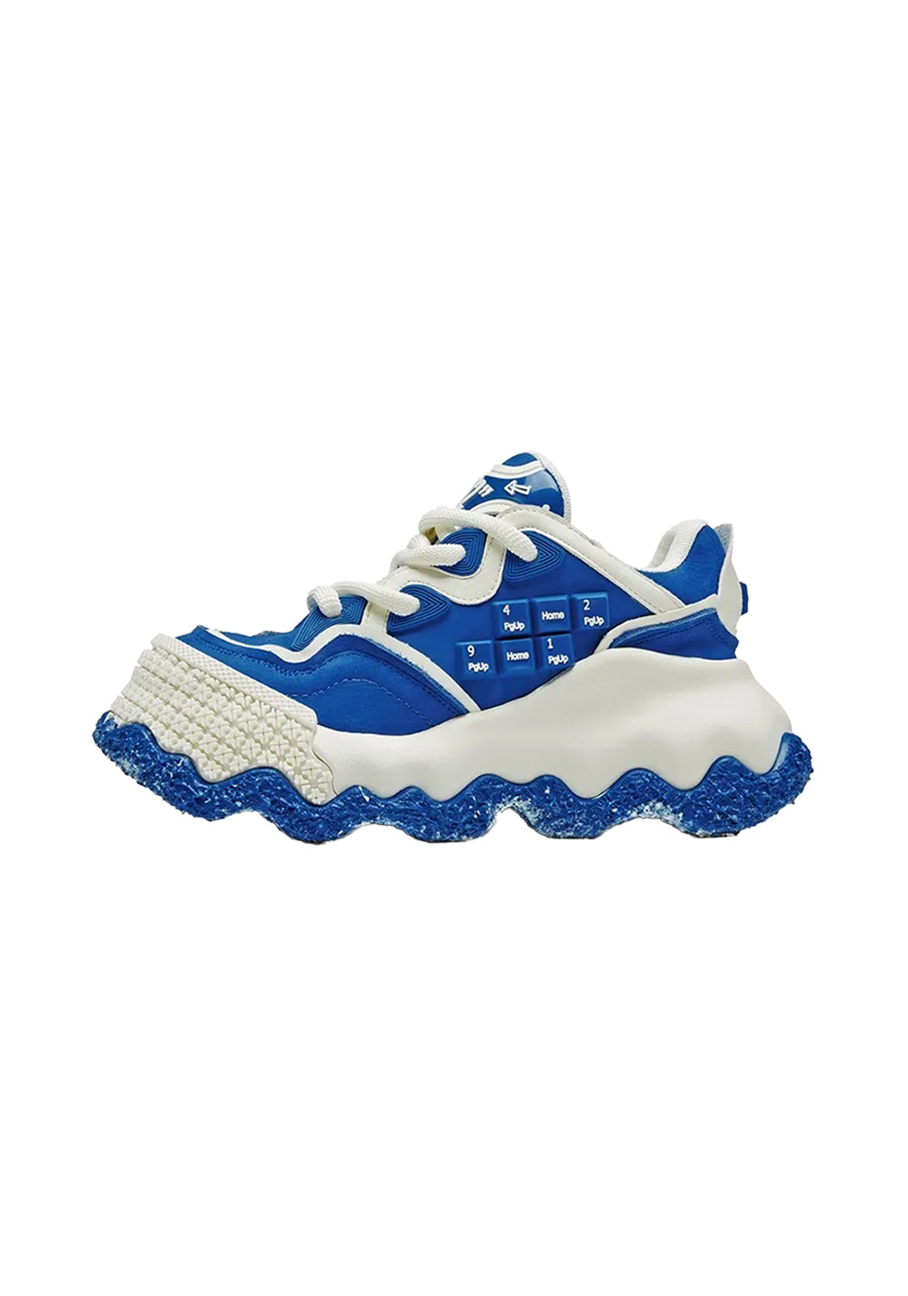 Blue Stellar Nova Chunky Sole Colorblock Sneakers - Skipkicks