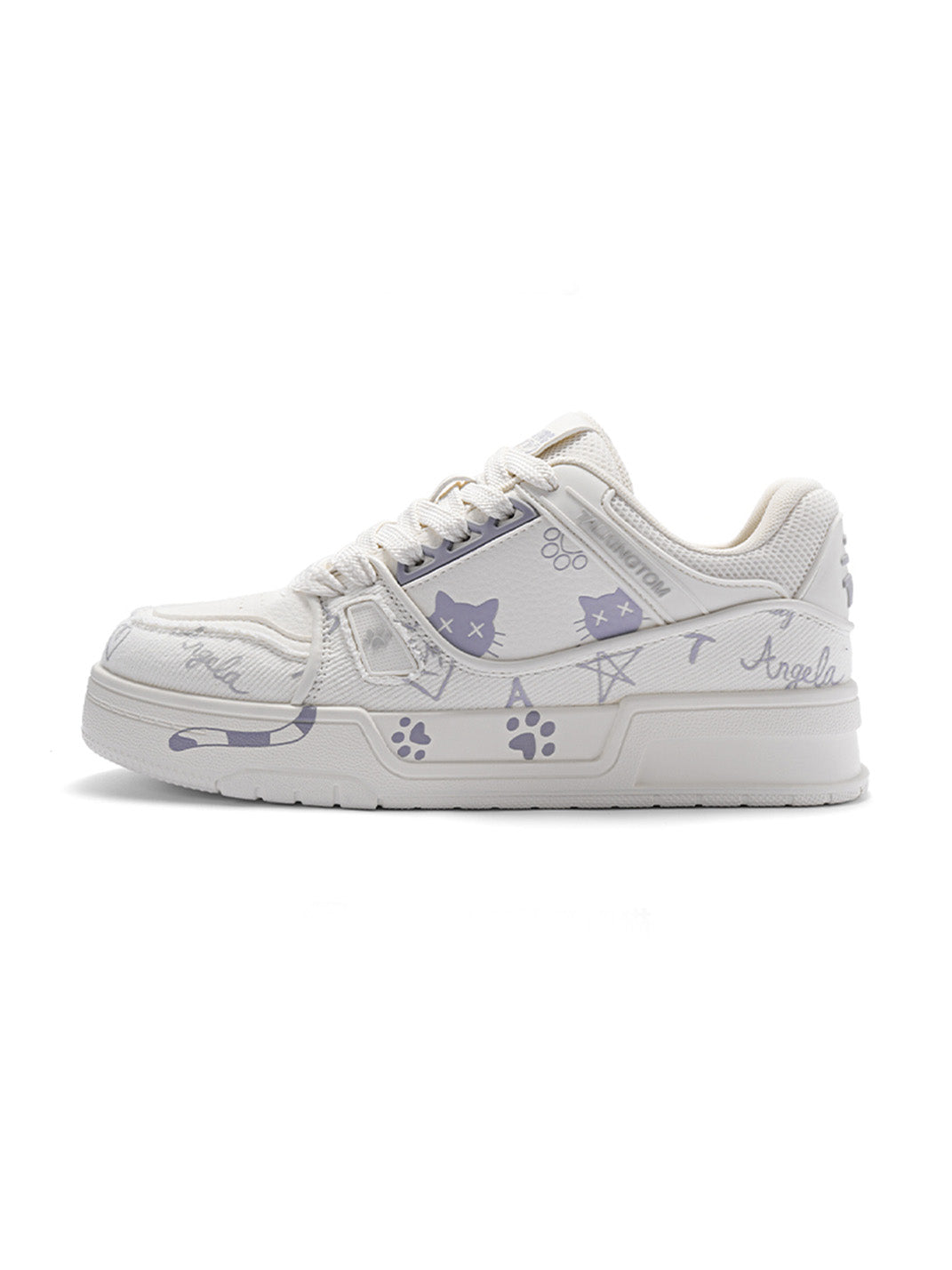 Anime Cat Graphic Low-Top Sneakers - Skipkicks