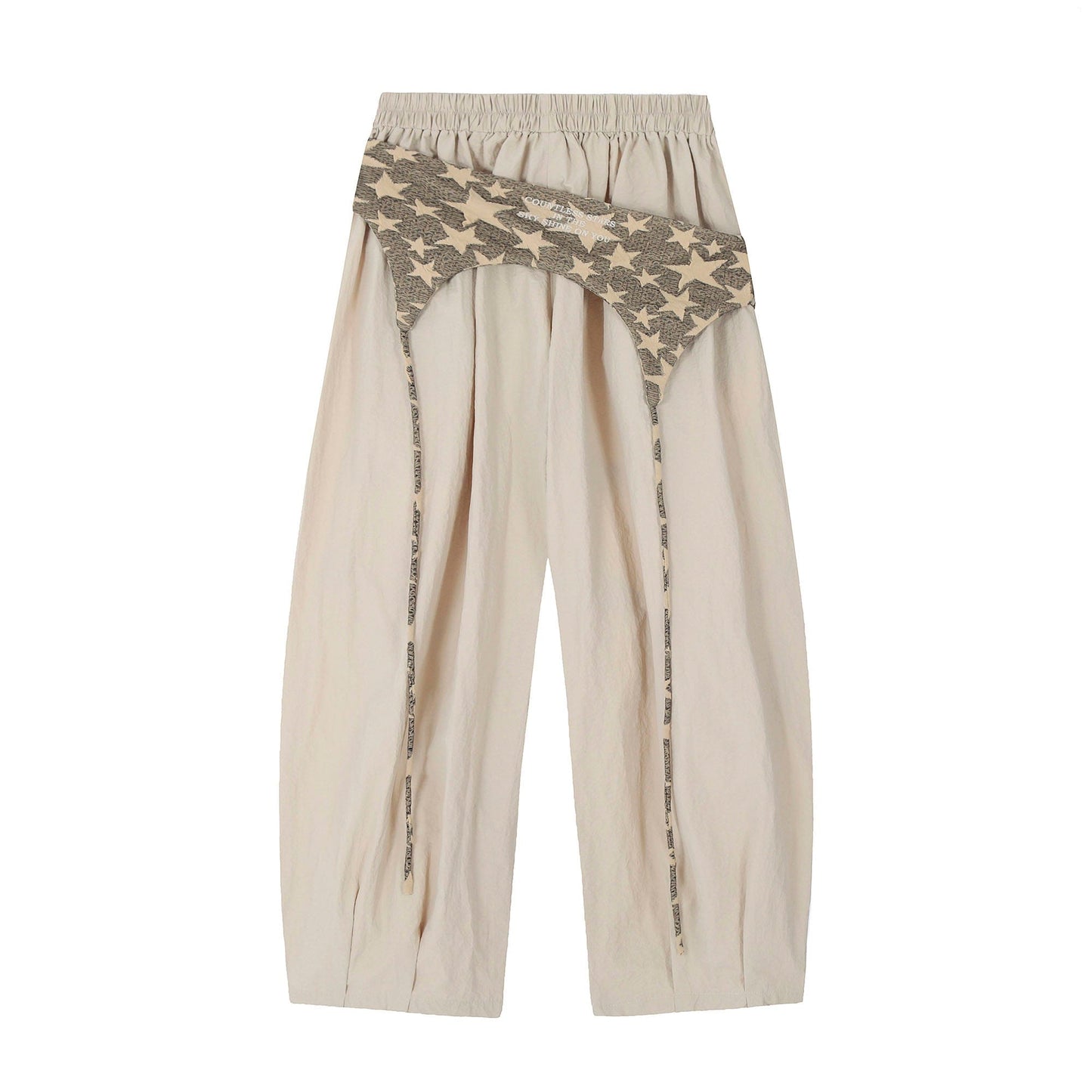 Star Overlay Layered Cargo Pants
