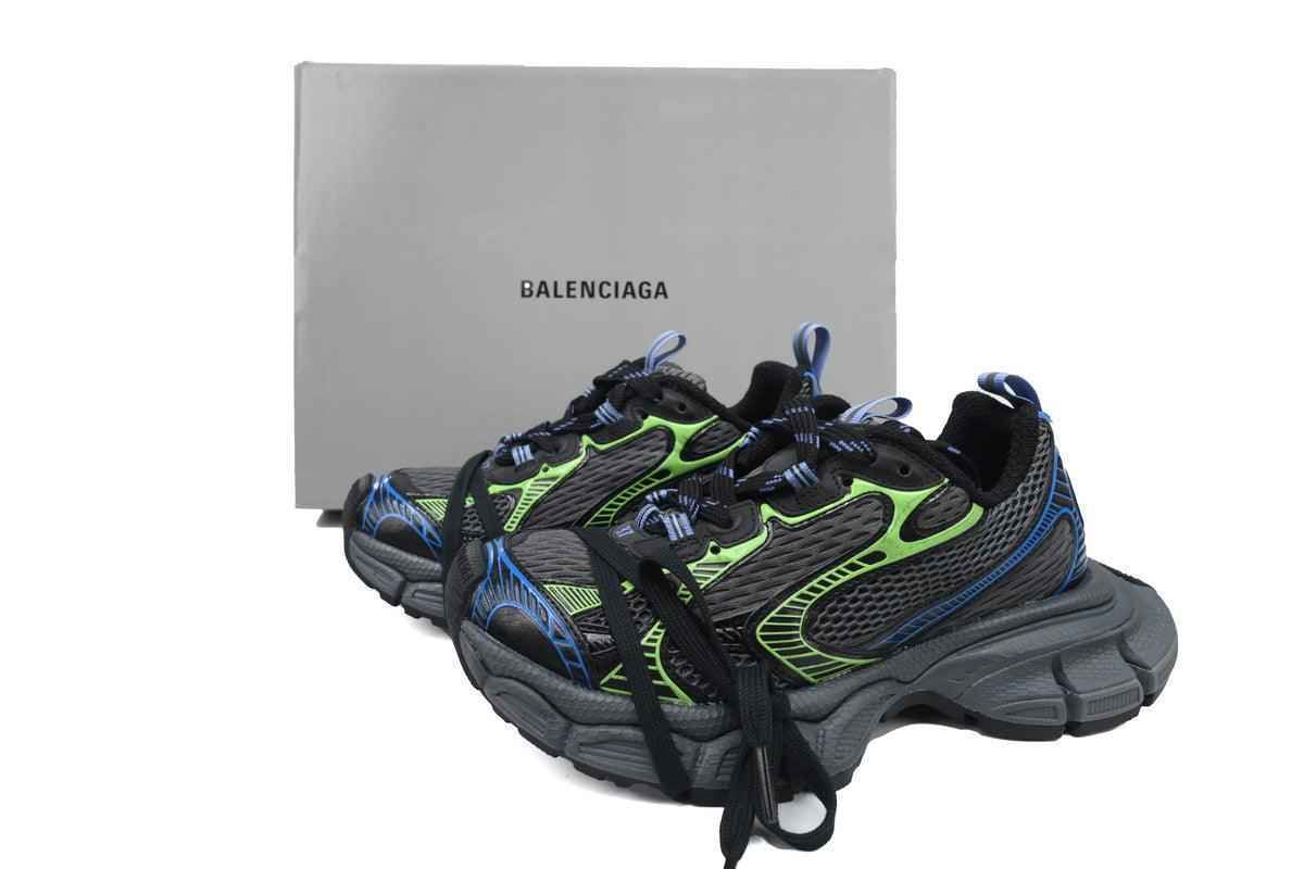 Custom BLCG Black Green Blue Sneakers W3XDC