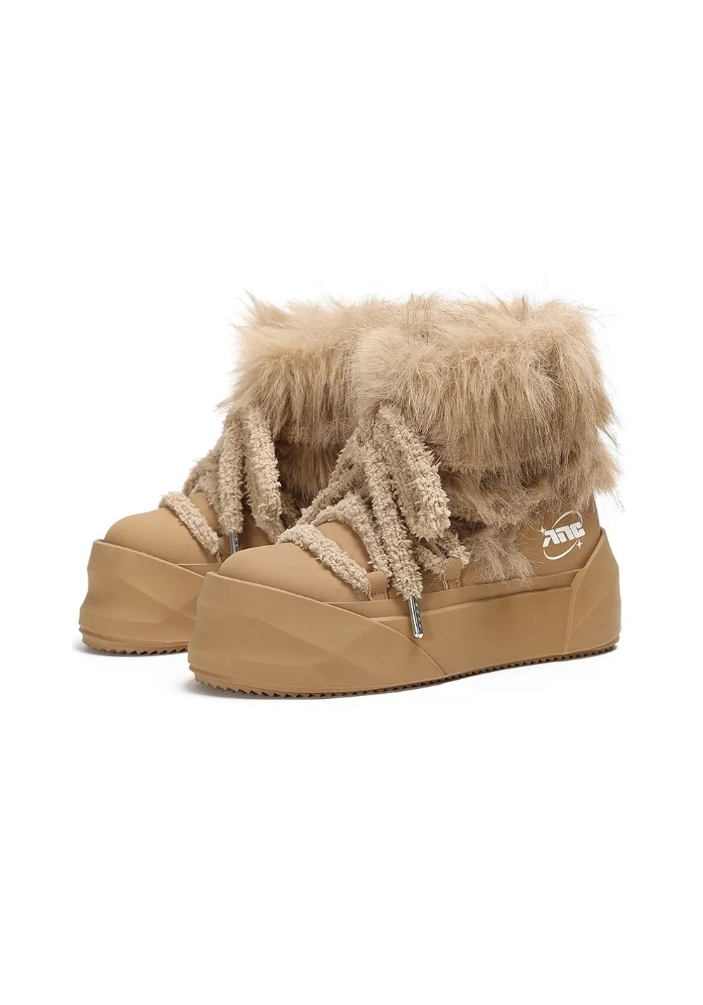 Black Short Insulated Snow Boots