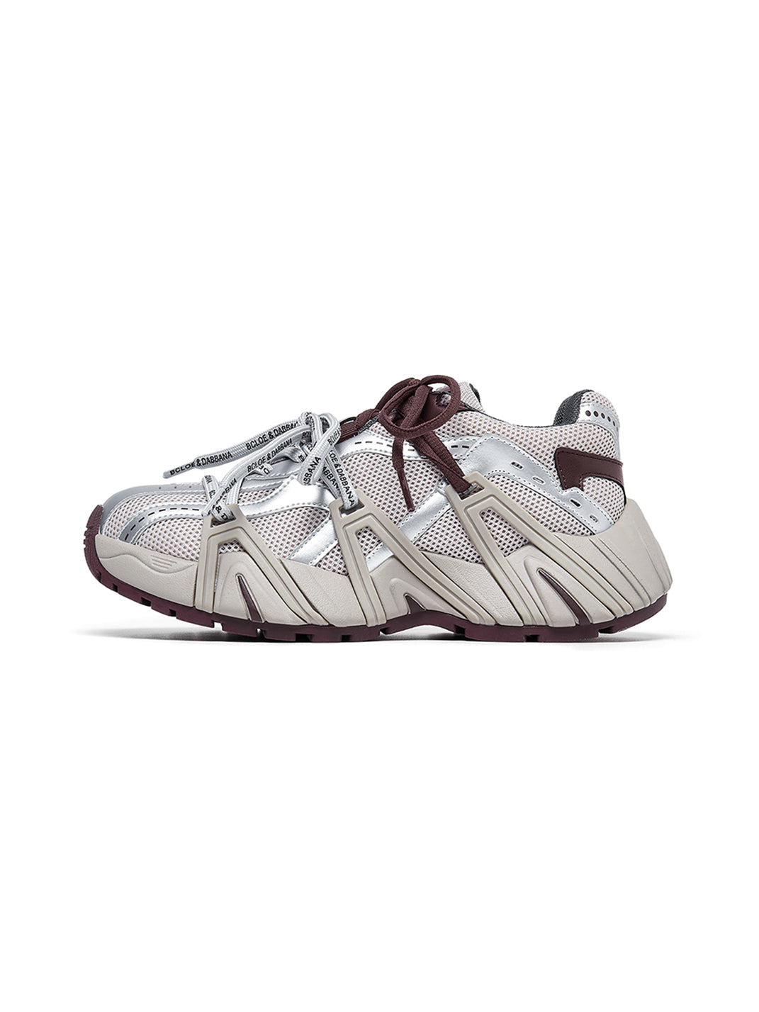 Beige Mesh Cage Runner Sneakers - Skipkicks