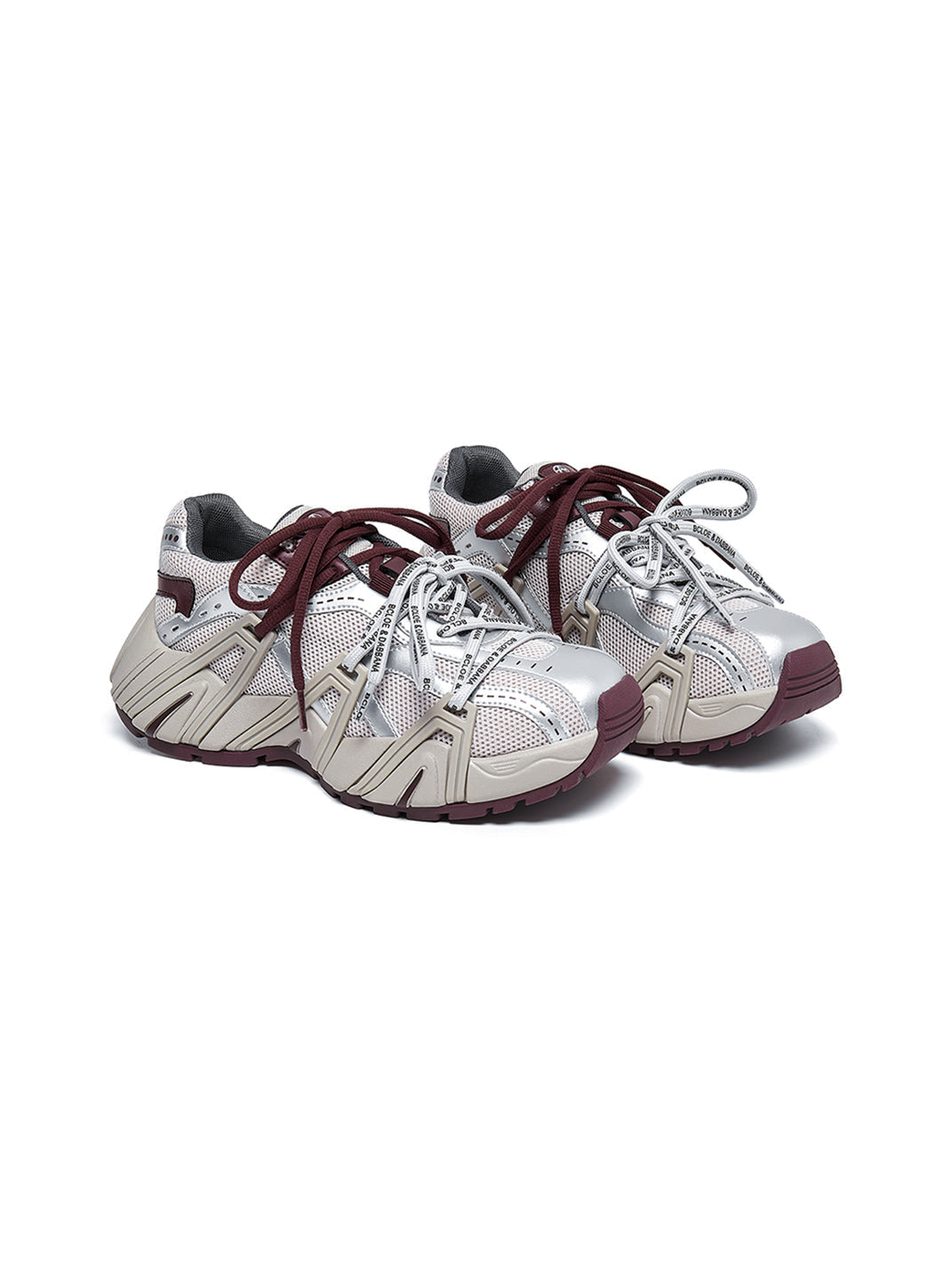 Beige Mesh Cage Runner Sneakers - Skipkicks