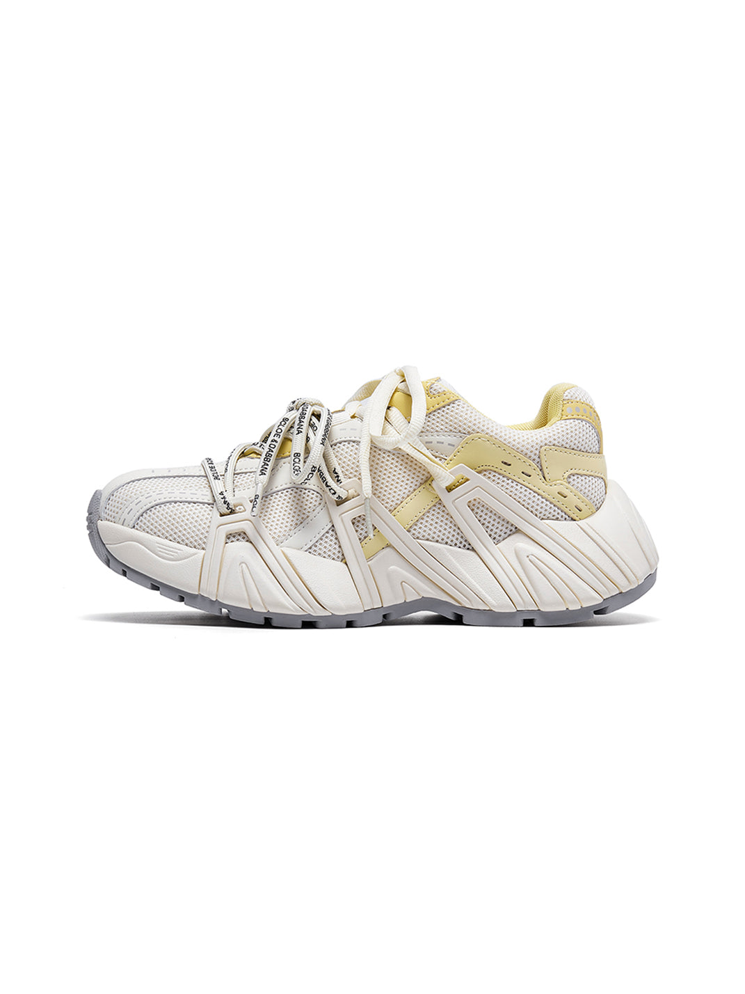 Beige Mesh Cage Runner Sneakers - Skipkicks