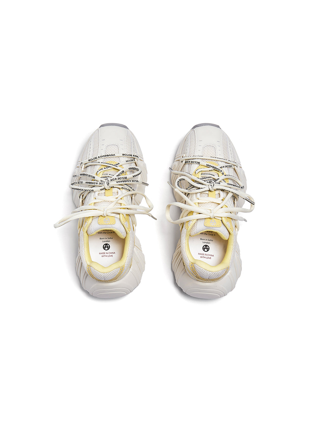 Beige Mesh Cage Runner Sneakers - Skipkicks