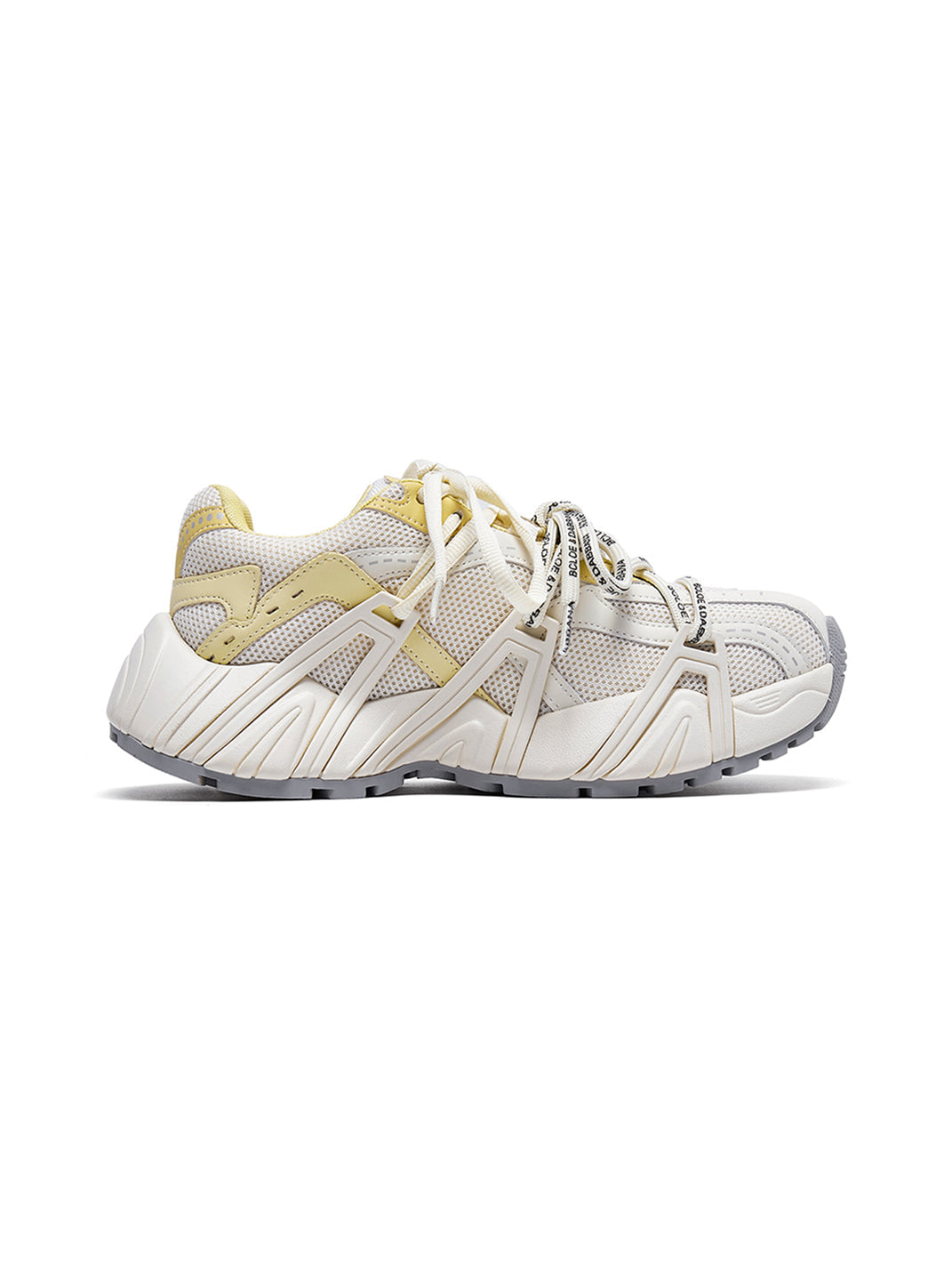 Beige Mesh Cage Runner Sneakers - Skipkicks