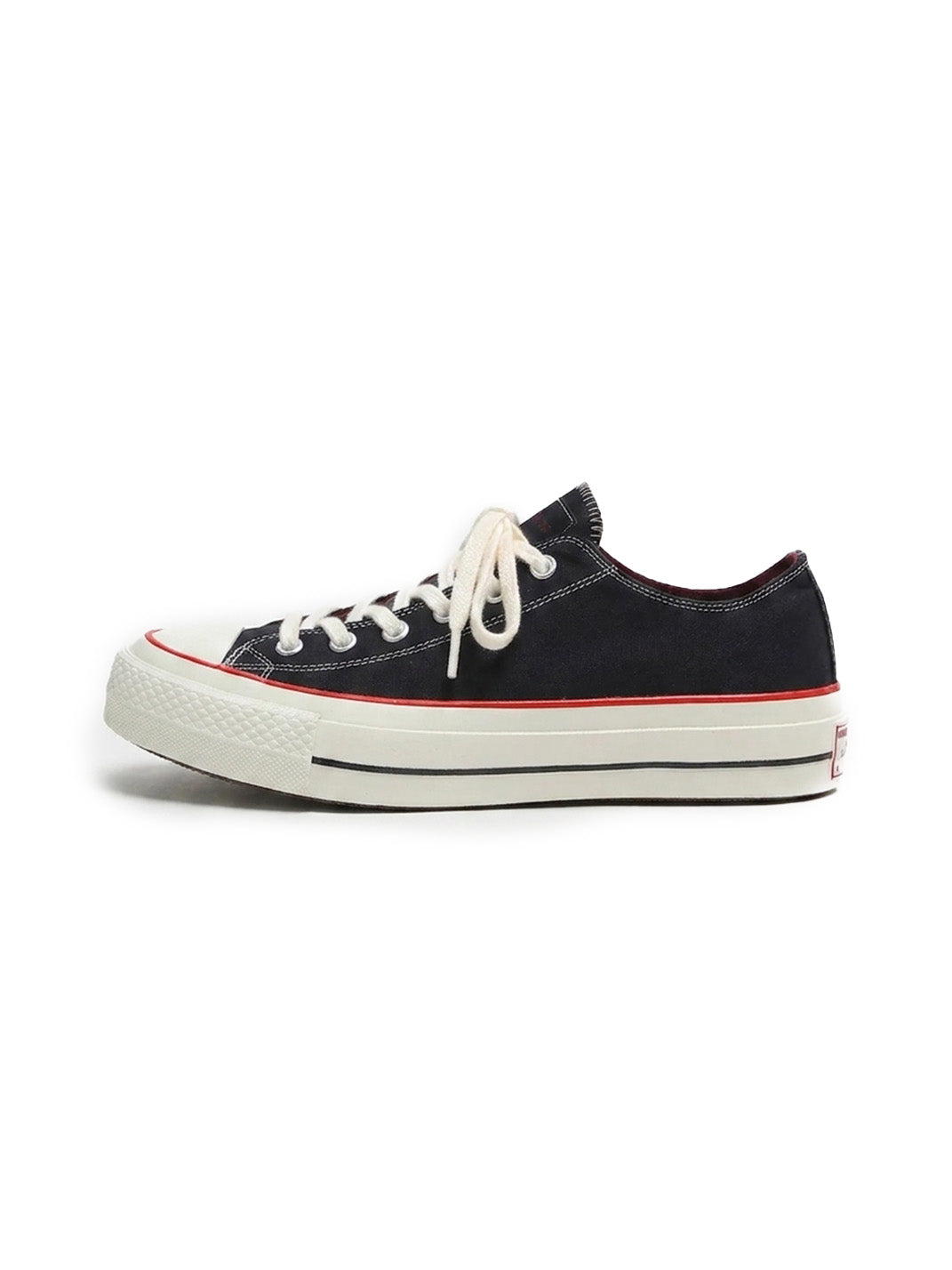 Black Bat Print Platform Canvas Sneakers