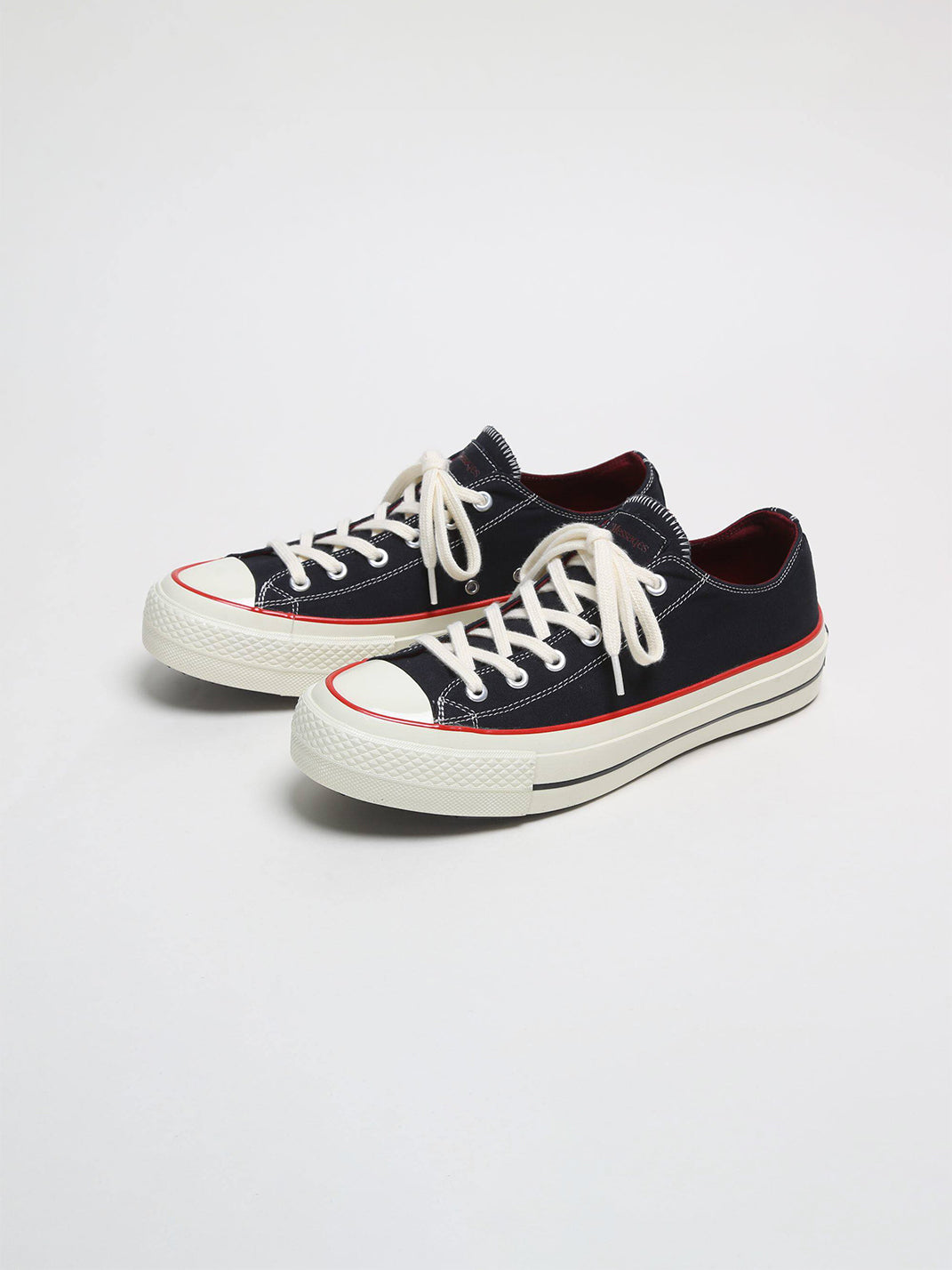 Black Bat Print Platform Canvas Sneakers