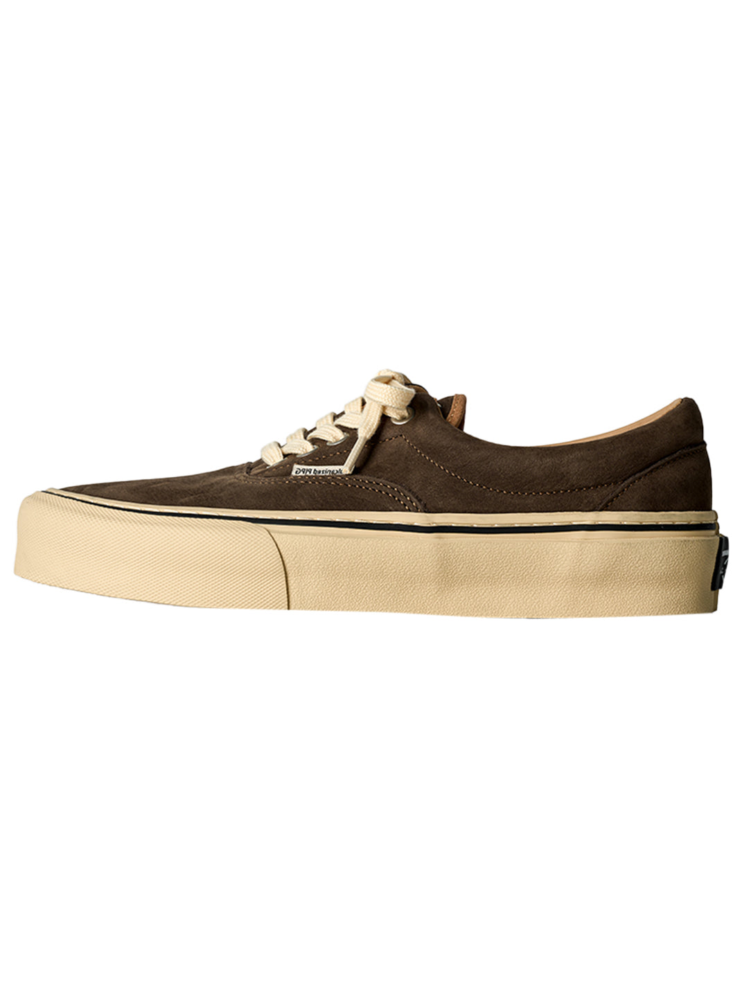 Black Distressed Leather Canvas Low-Top Sneakers - Skipkicks