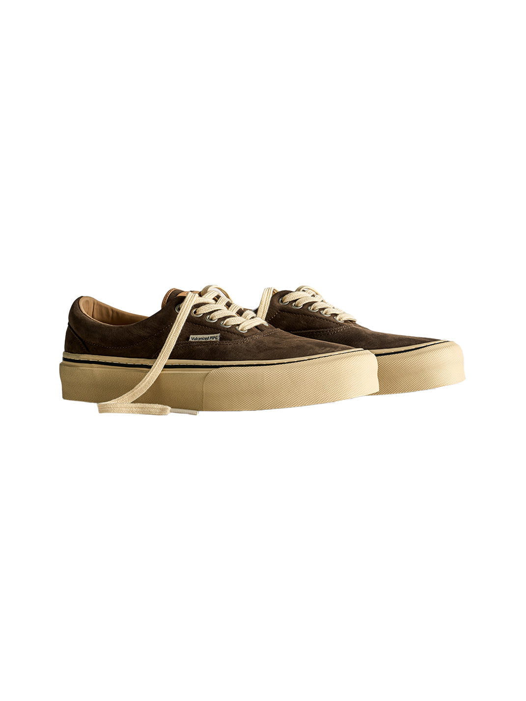 Black Distressed Leather Canvas Low-Top Sneakers - Skipkicks
