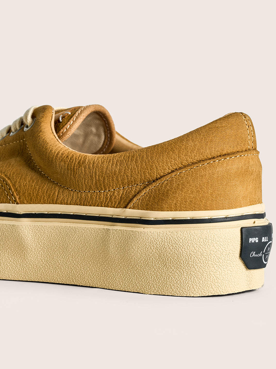 Black Distressed Leather Canvas Low-Top Sneakers - Skipkicks