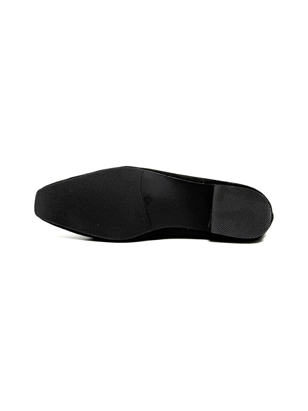 Black Eyelet-Trim Square-Toe Ballet Flats - Skipkicks