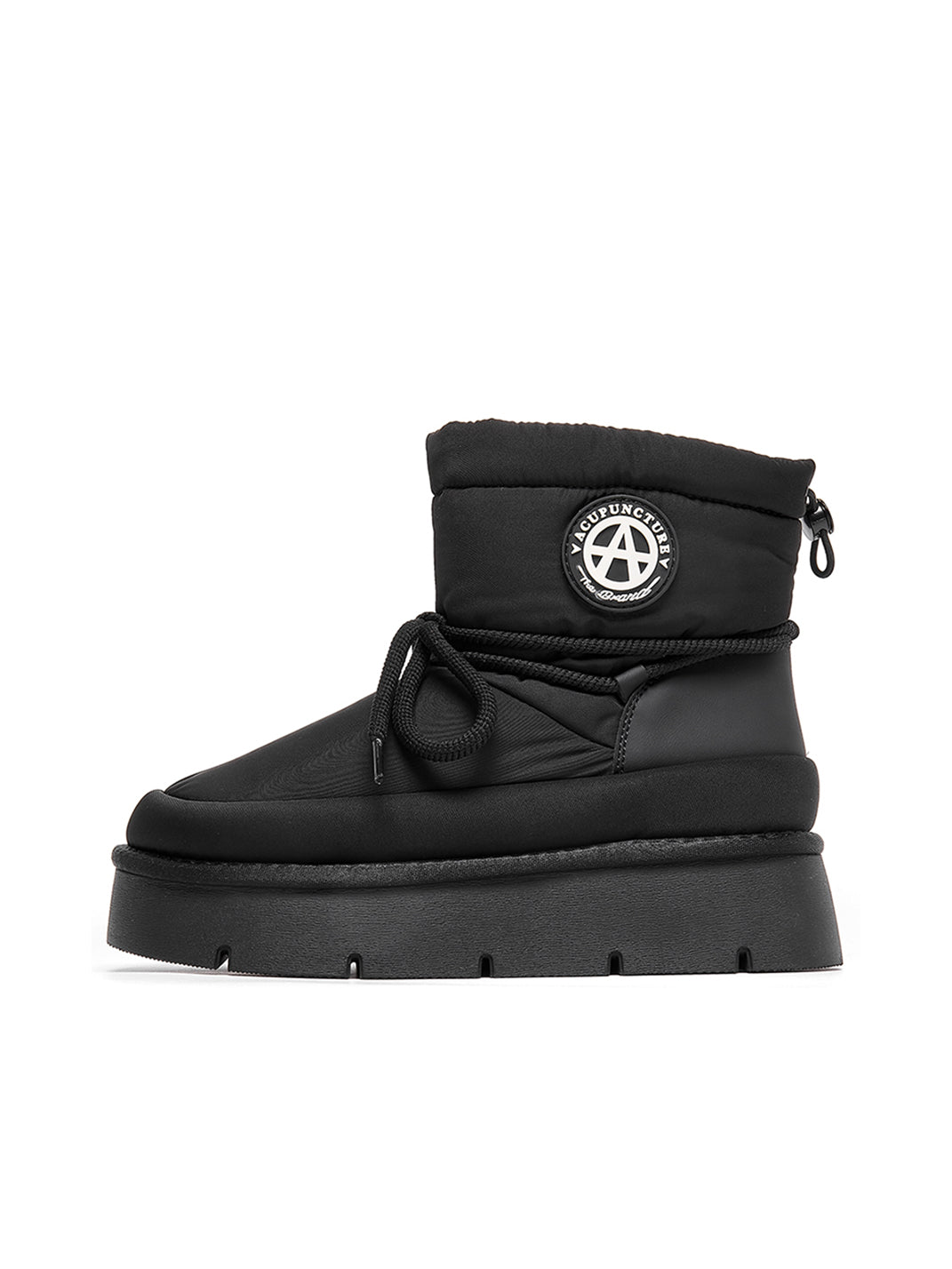 Black Padded Platform Ski Boots - Skipkicks