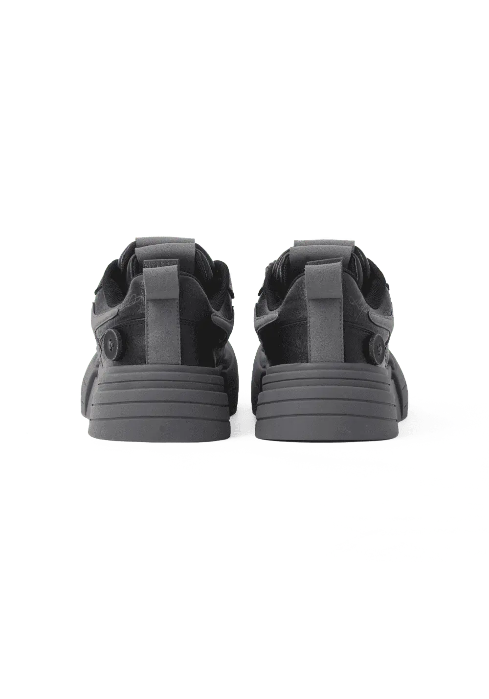 Black Samurai Smile Platform Sneakers