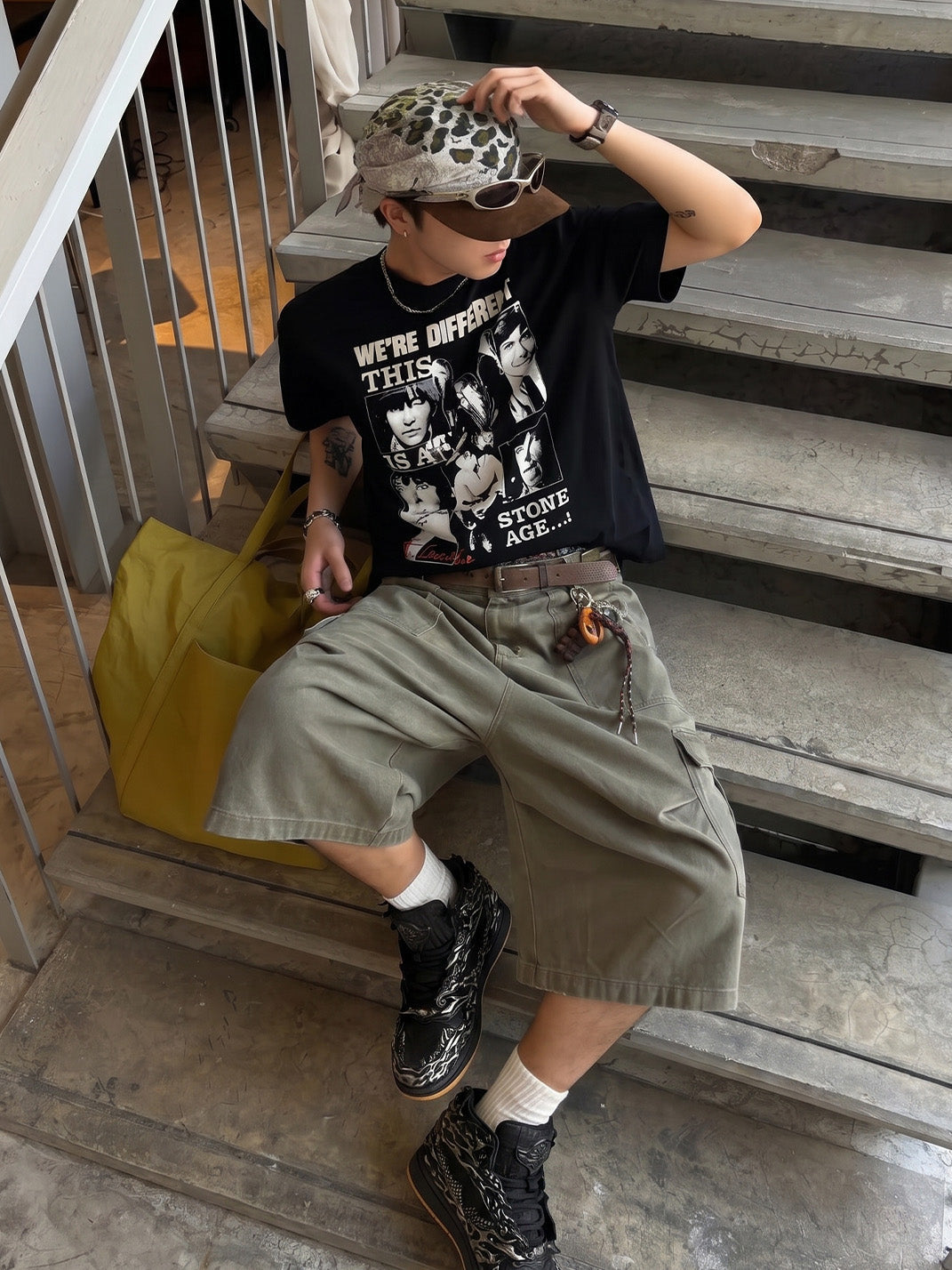 Black Silver Wukong Cloud Relief High-Top Sneakers - Skipkicks