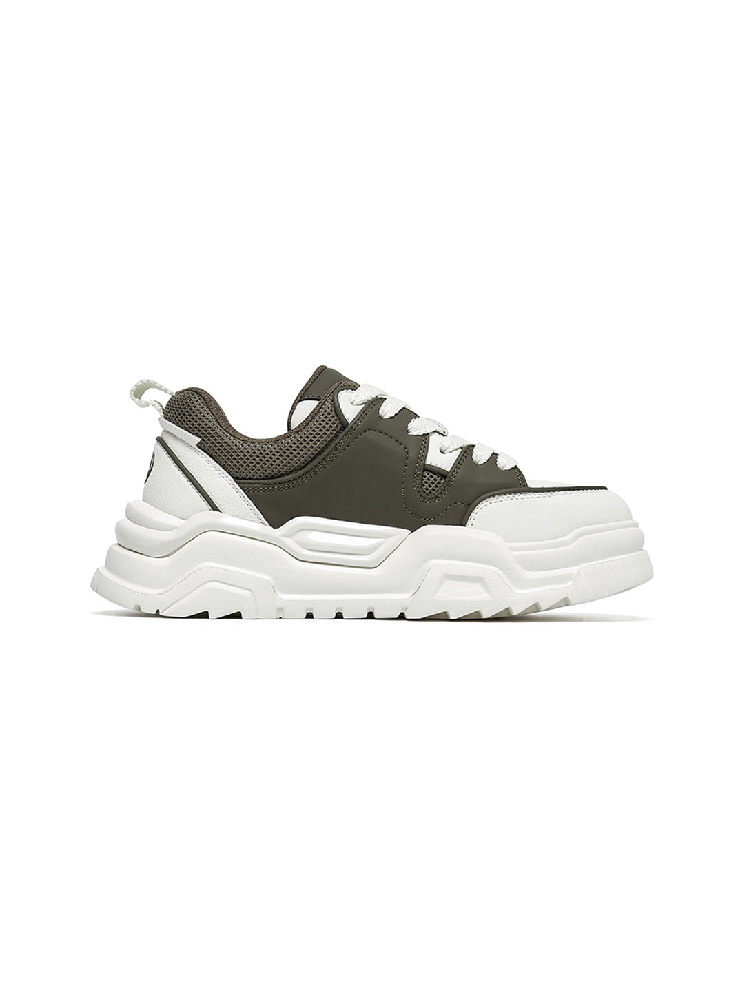 Black White Cutout Platform Sneakers - Skipkicks