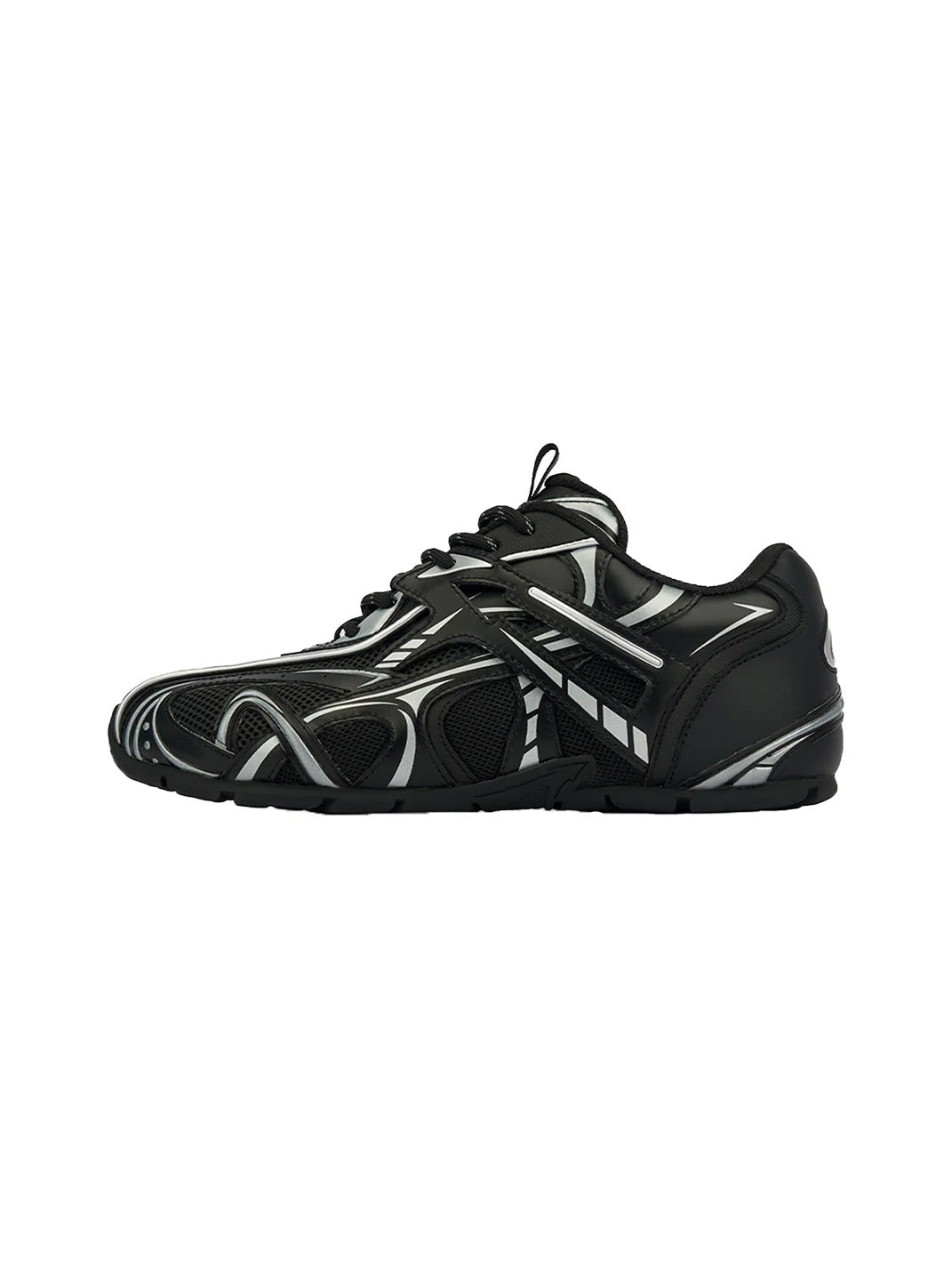 Black Yin-Yang Tech Runner Sneakers