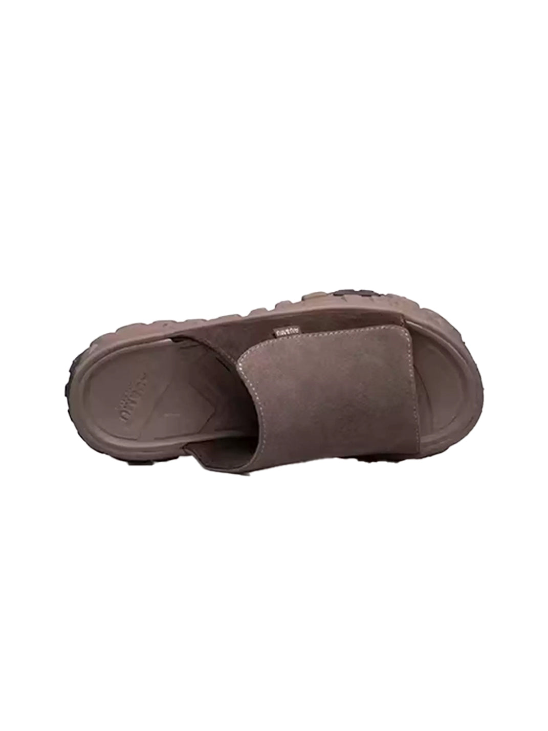 Blue Suede Tire-Sole Platform Mule Slides - Skipkicks